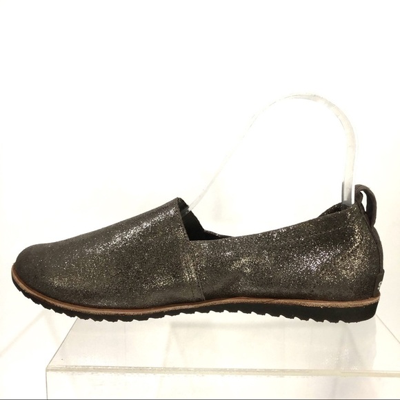 Sorel Flat Shoes Ella Slip On Glitter Leather Casual Comfort Loafer Lightweight - Picture 7 of 8
